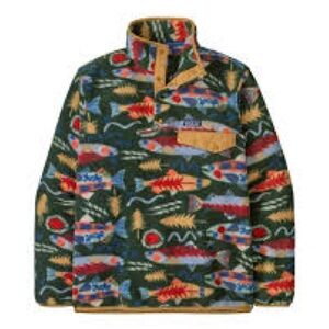 NWT Patagonia Multicolor Salmon Energy Pattern Fleece Jacket